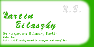 martin bilaszky business card